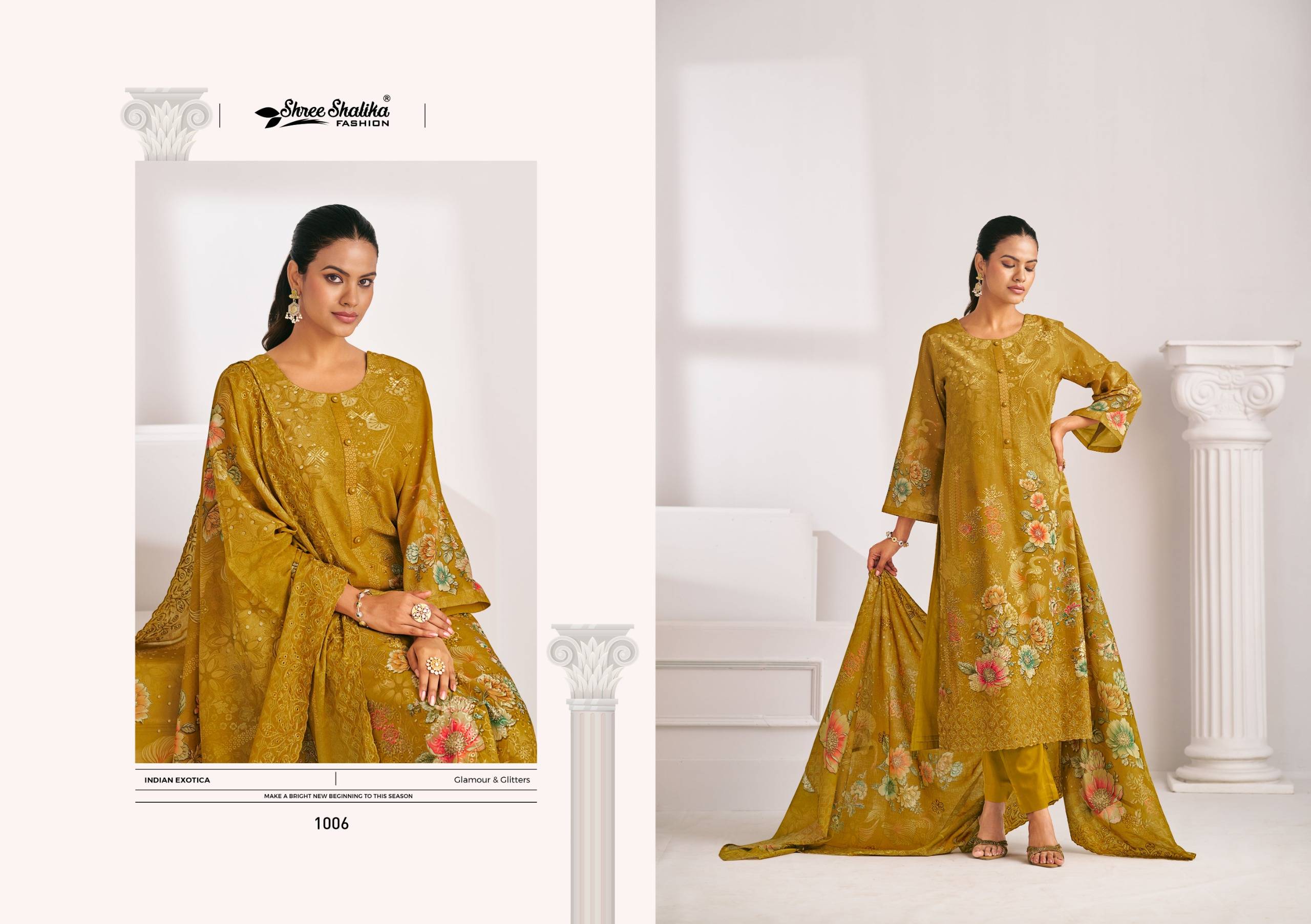 Zam zam by shree shalika 1001 To 1008 Designer Festive Suits Collection Beautiful Stylish Fancy Colorful Party Wear & Occasional Wear EMBROIDERED cotton lawn Dresses At Wholesale Price